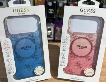 Guess MagSafe Uyumlu iPhone 17 Pro Max Parıltılı Premium Kılıf