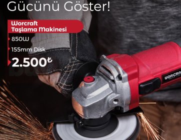 Worcraft 850W Taşlama Makinesi