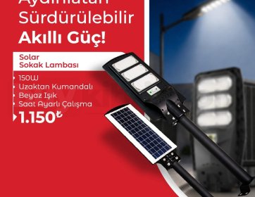 Solar Sokak Lambası 150W