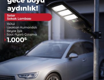 150W Solar Sokak Lambası