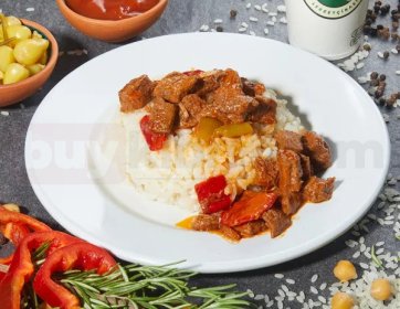 Pilav Üstü Soslu Kuşbaşı (1,5 Porsiyon)