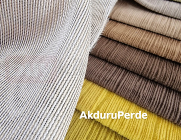 Modern Dokulu Tül ve Fon Perde 