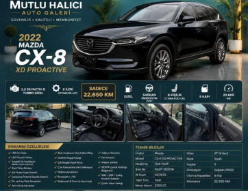 2022 MODEL CX8 2.2 DİZEL OTOMATİK