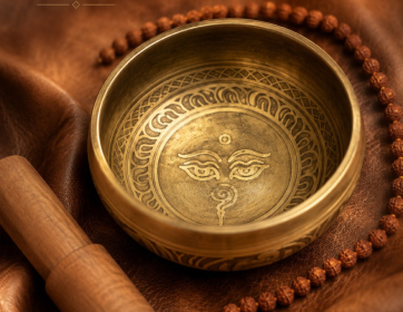 9 cm El İşçiliği Tibet Meditasyon Çanağı – İçsel Denge ve Huzurun Sesi