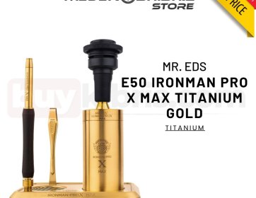 Mr. Eds E50 Ironman Pro X Max Titanium Gold Nargile