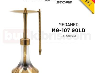 Megahed MG-107 Gold Titanium Nargile