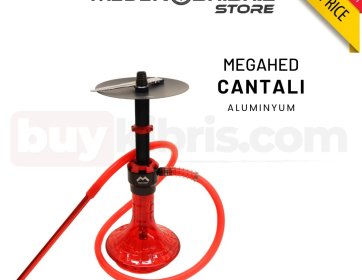 Megahed Cantalı Alüminyum Nargile Kırmızı