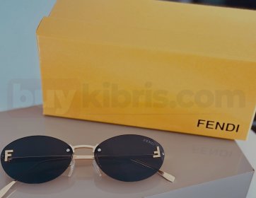 Fendi Gold Detaylı Oval Güneş Gözlüğü