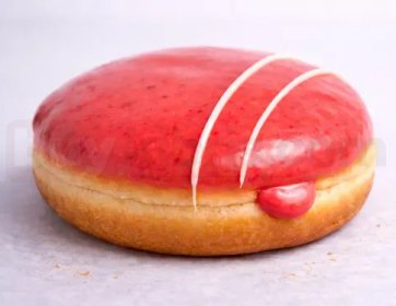 Çilek Dolgulu Donut