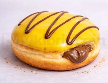 Nutella Dolgulu Muzlu Çikolatalı Donut