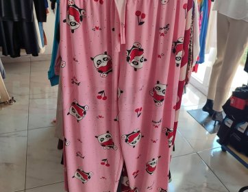 Panda Desenli Kadın Pijama Altı