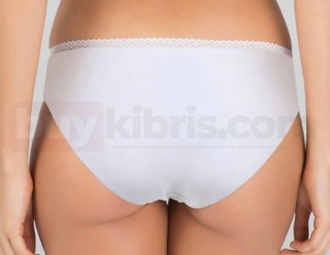 Beyaz Dikişsiz Kadın Slip Külot
