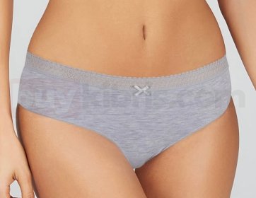 Gri Pamuklu Kadın Slip Külot