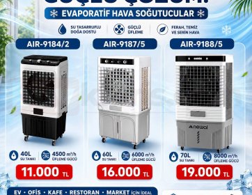 Newal Evaporatif Hava Soğutucu Modelleri