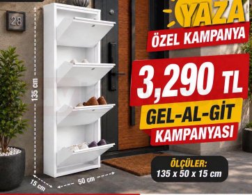Beyaz Metal Ayakkabılık