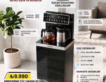 Hausberg HB6038NG 3'ü 1 Arada Su Sebili