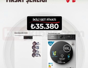 Arnica Beyaz Eşya İkili Set Kampanyası