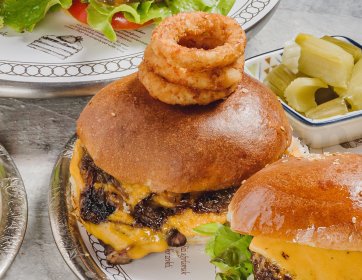 Mantarlı Peynirli Burger