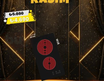 Regal 2 Gözlü Ankastre Elektrikli Ocak – 30 CM