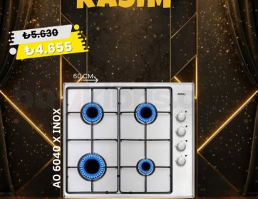 Regal AO 6040 X Inox – 4 Gözlü Ankastre Ocak (60 CM)