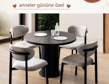 Siyah Bohem Masa Takımı
