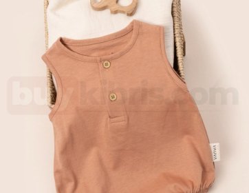 Tarçın Rengi Bebek Romper