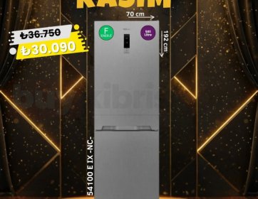 Regal 54100 E EX INOX – No Frost Kombi Buzdolabı (465 Litre)