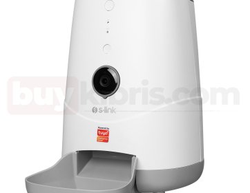 S-link SL-20 Otomatik Yem Kabı 1080P Kamerali 3.7 L Wifi Tuya Destekli Akıllı Kedi köpek Besleyici
