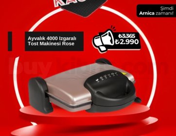 Arnica Ayvalık 4000 – Izgaralı Tost Makinesi (Rose)
