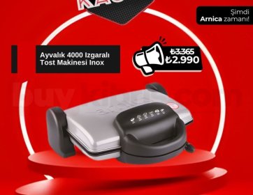 Arnica Ayvalık 4000 – Izgaralı Tost Makinesi (Inox)