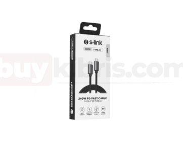 S-link SL-TC512 Thunderbolt 5.0 1.2m 8k 60HZ PD240W TypeC to TypeC 80Gbps Hızlı Data Kablosu