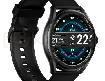 S-link W1 Clarity GloryFit + Bluetooth Uyumlu 1.43 Amoled Ekran 300mAh Bataryalı Siyah Akıllı Saat/ Smart Watch