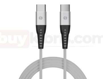 S-link SL-STM55TP 3A Fast Şarj Type-c to Type-c Silver Data + Sarj Kablosu