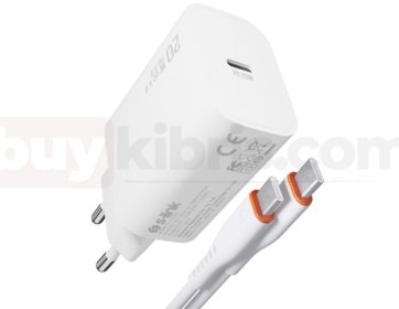S-link SL-EC62TP Type-C 20W PD3.0 Quick Charge QC4.0 Kablo + Ev Şarj Adaptör