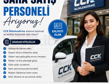 CCK İklimlendirme Saha Satış Personeli Arıyor!
