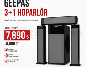 GEEPAS 3+1 Hoparlör Sistemi