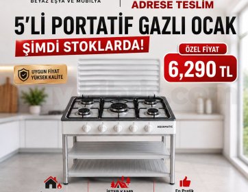 5’li Portatif Gazlı Ocak