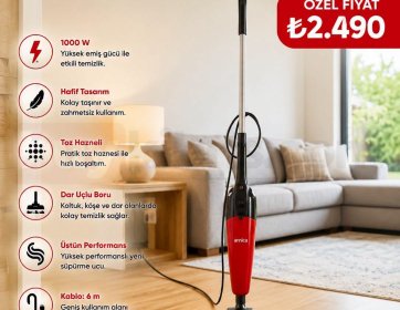 Arnica Merlin Pro ET13210 1000 W Dikey Elektrikli Süpürge
