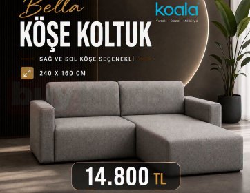 Bella Köşe Koltuk – Sağ ve Sol Köşe Seçenekli