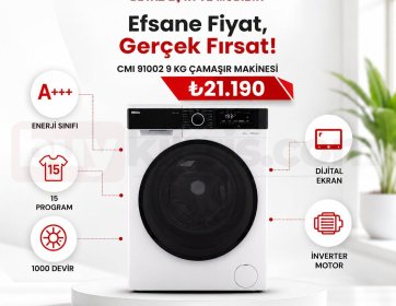 Regal CMİ 91002 9 KG Çamaşır Makinesi