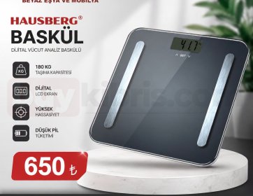 Hausberg Dijital Vücut Analiz Baskülü