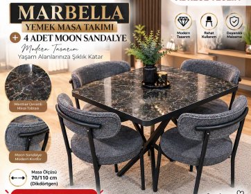 Marbella Yemek Masa Takımı