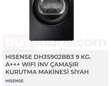 🔥 Hisense 9 KG A+++ WiFi İnverter Çamaşır Kurutma Makinesi ile Üst Düzey Akıllı Kurutma