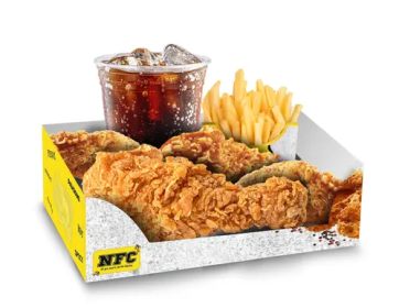 1 Adet Büyük Parça & 3 Kanat Menü