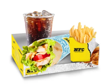 Vejetaryen Wrap Menü