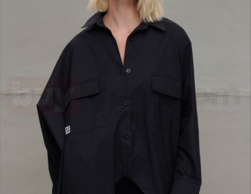 Oversize Siyah Gömlek
