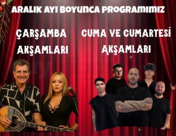 Aralık ayı boyunca Samanlık Meyhanesi’nde eğlence dolu geceler sizleri bekliyor! ✨