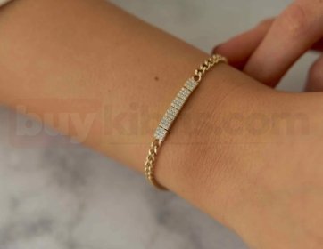 Taş Detaylı Altın Bileklik