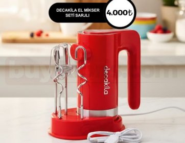 DECAKİLA EL MİKSER SETİ ŞARJLI