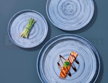 El Yapımı Seramik Esinti – 3’lü Çukur Tabak Seti